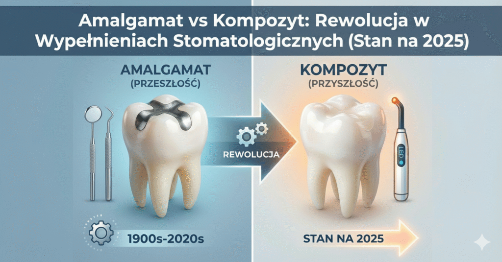Amalgamat vs Kompozyt: Rewolucja w Wypełnieniach Stomatologicznych (Stan na 2025)