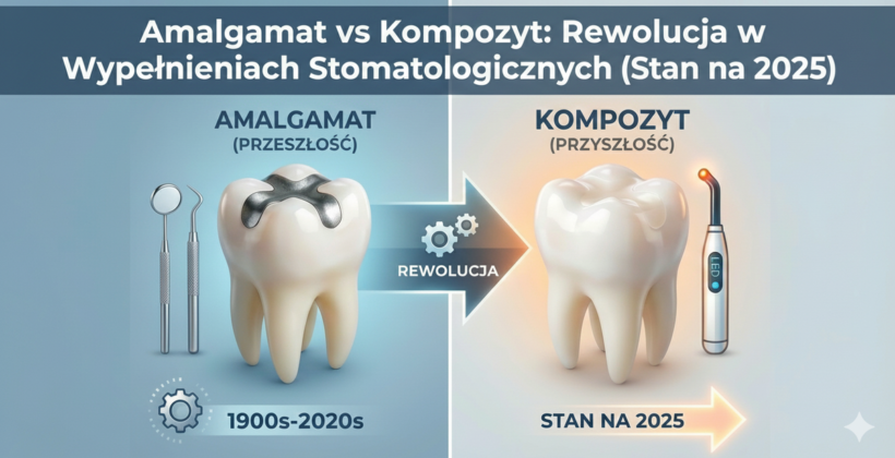 Amalgamat vs Kompozyt: Rewolucja w Wypełnieniach Stomatologicznych (Stan na 2025)