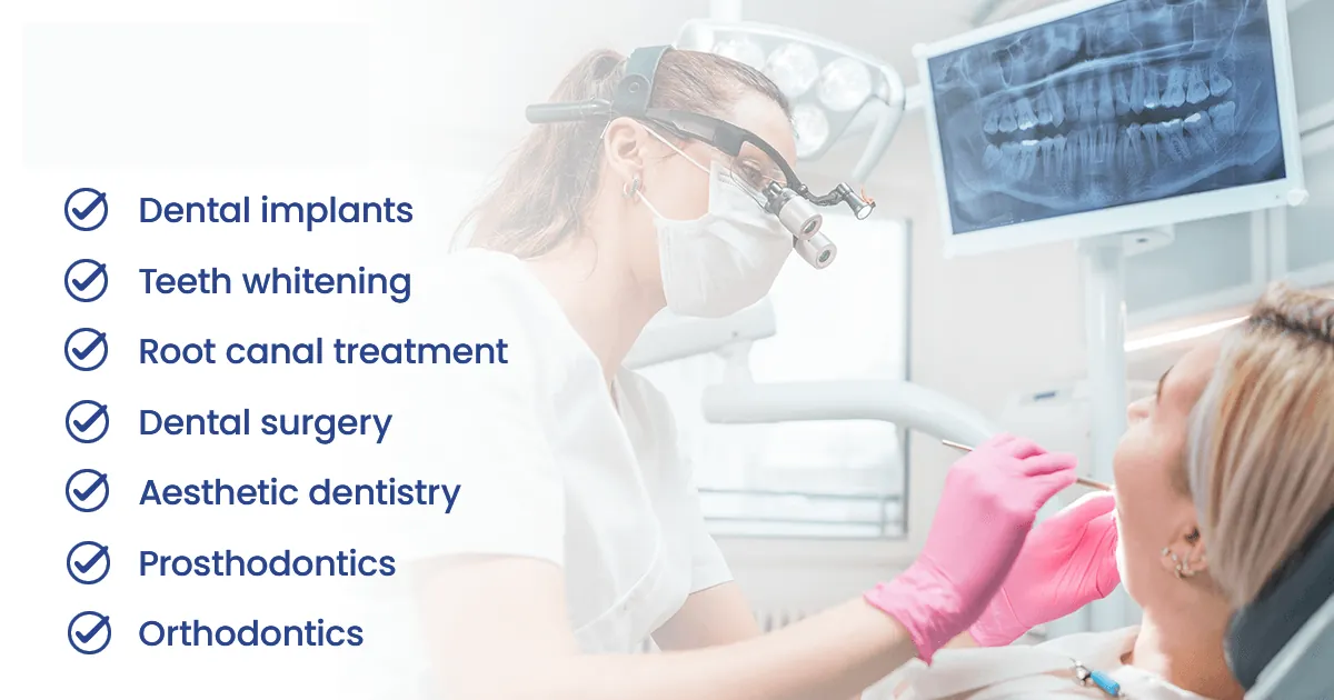 dental treatments served in Adent dental clinic