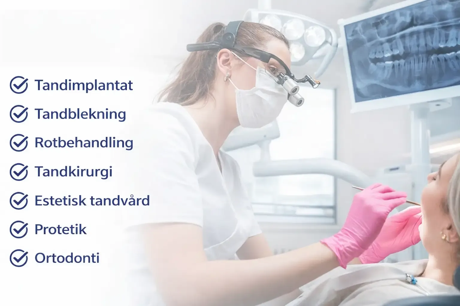 Tandbehandlingar som erbjuds på Adent tandklinik